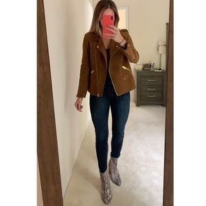 Faux suede jacket